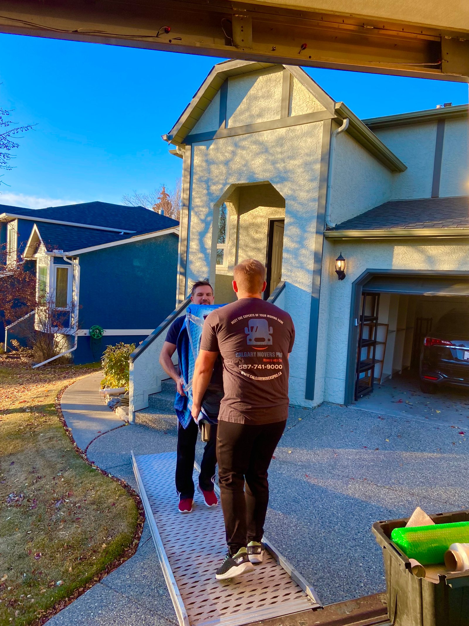 calgary movers pro happy client condo move